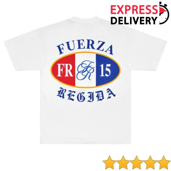 kenny Fuerza Regida Shop Merch Paris White Tee1
