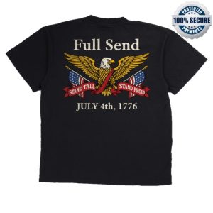 kenny Full Send Merch Full Send Freedom Black Shirt
