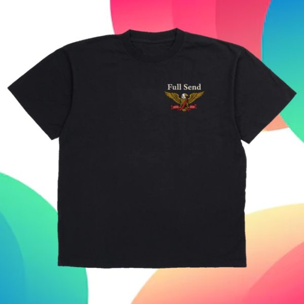 kenny Full Send Merch Full Send Freedom Black Shirt1