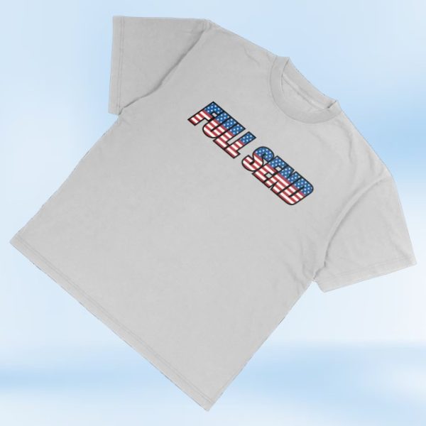 kenny Full Send Merch Full Send Usa Logo Grey Shirt1