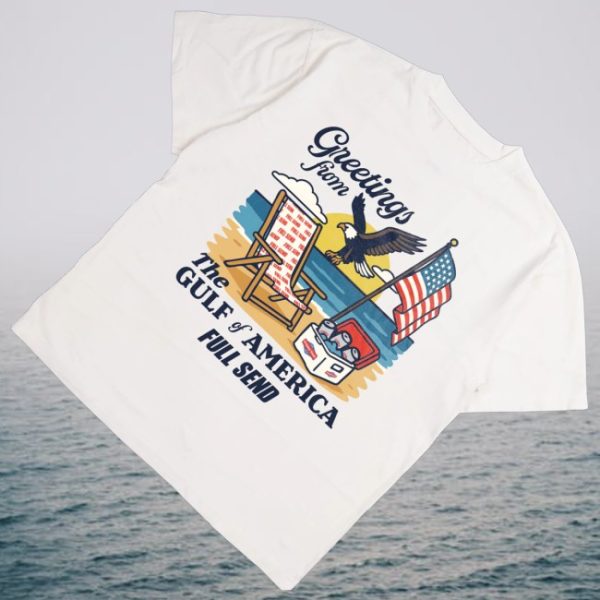 kenny Full Send Merch Greetings From The Gulf Of America White Shirt0