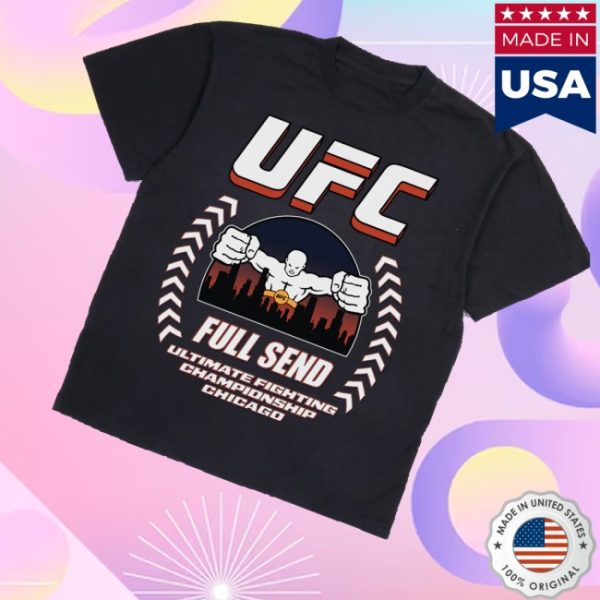 kenny Full Send Merch Store Ufc Chicago Cage Black Shirts