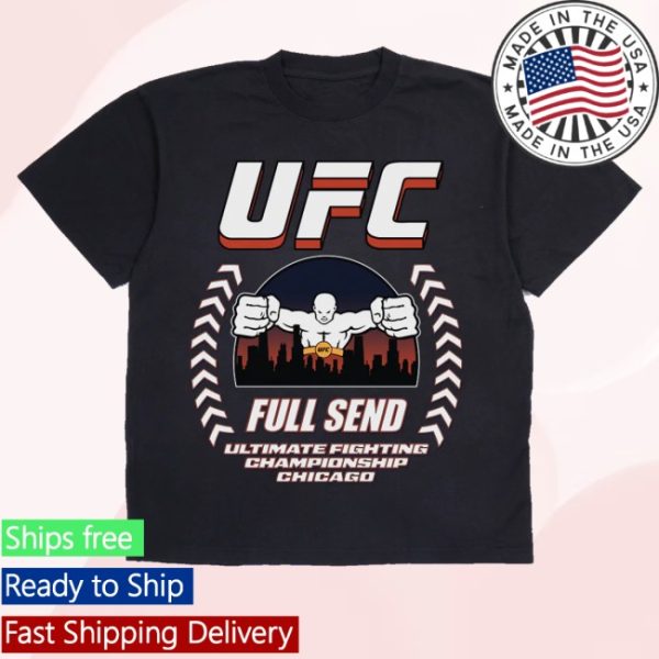 kenny Full Send Merch Ufc Chicago Cage Black Shirt