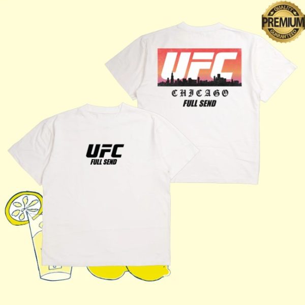 kenny Full Send Merch Ufc Chicago Skyline White Shirt0