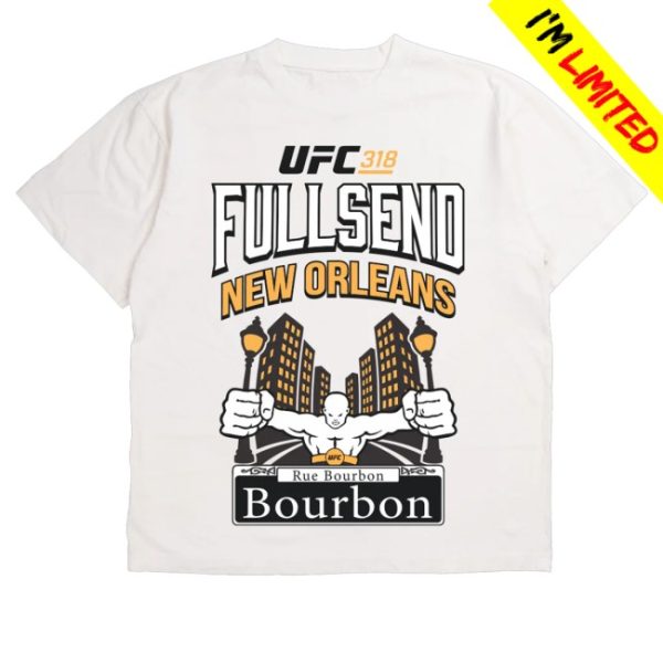 kenny Full Send Merch Ufc New Orleans White Shirt