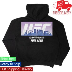 kenny Full Send Merch Ufc Vegas Skyline 2 Black Hoodie