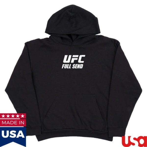 kenny Full Send Merch Ufc Vegas Skyline 2 Black Hoodie0