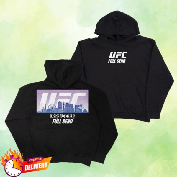 kenny Full Send Merch Ufc Vegas Skyline 2 Black Hoodie1
