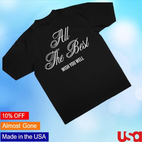 kenny G Eazy Merch Shop All The Best Wish You Well Statement Black Shirtsd