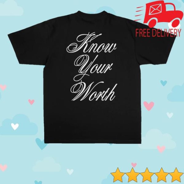 kenny G Eazy Merch Shop Know Your Worth Statement Black Shirt