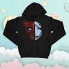 kenny Ghost Merch Store Split Face Zip Hoodies