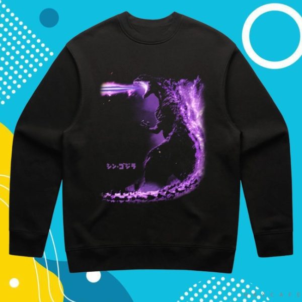 kenny Godzilla Merch Store Shin Godzilla Black Sweatshirt