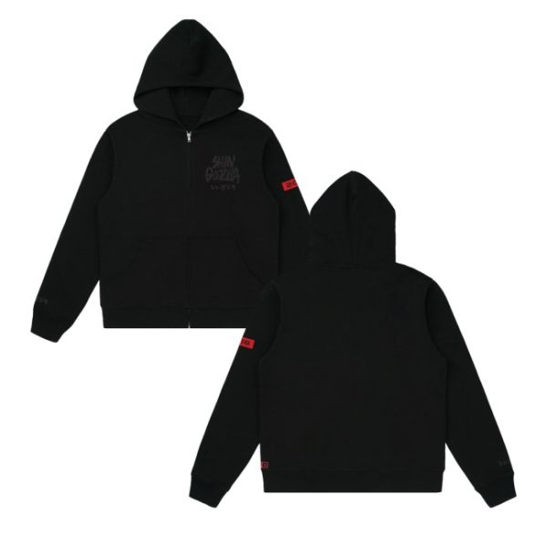 kenny Godzilla Merch Store Shin Godzilla Black Zip Hoodiess