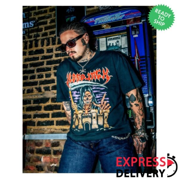 kenny Hobo Jack Merch Store Deaths Door Black Heavy Faded Band Shirt
