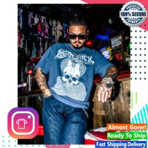 kenny Hobo Jack Merch Store Skull Crusher Indigo Heavy Faded Band Shirt
