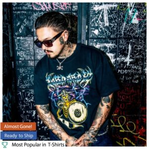 kenny Hobo Jack Merch Store Warlords Black Heavy Faded Band Shirt