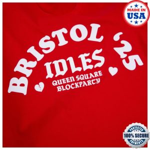 kenny Idles Merch Queen Square Block Party Flocked Shirt