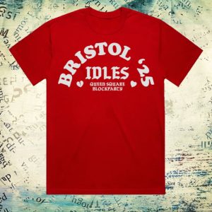kenny Idles Official Merch Queen Square Block Party Flocked Shirt