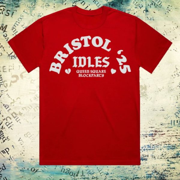 kenny Idles Official Merch Queen Square Block Party Flocked Shirt