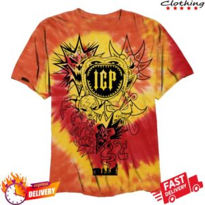 kenny Insane Clown Posse Merch Shop Store 2Nd 6 Jokers Orange Twist Dye Shirt