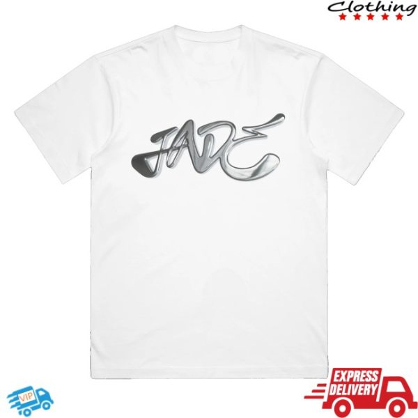 kenny Jade Merch Jade Chrome Logo White Shirt1