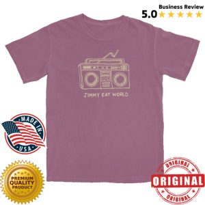 kenny Jimmy Eat World Merch Boombox Shirt Berry
