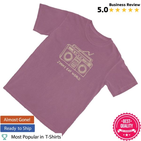 kenny Jimmy Eat World Merch Boombox Shirt Berry1