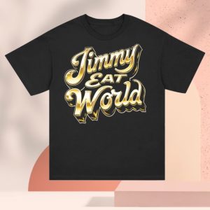kenny Jimmy Eat World Merch Chrome Logo Shirt Black