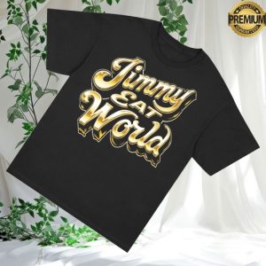 kenny Jimmy Eat World Merch Chrome Logo Shirt Black0