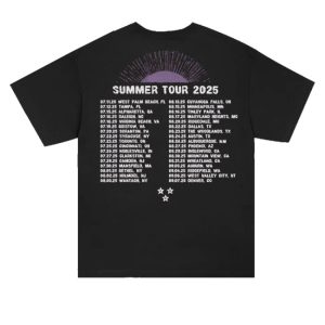 kenny Jimmy Eat World Merch Summer 2025 Tour Shirt Black
