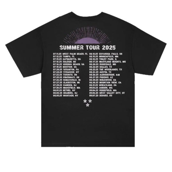 kenny Jimmy Eat World Merch Summer 2025 Tour Shirt Black