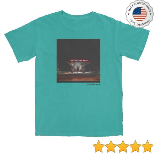 kenny Jimmy Eat World Merch Takes My Pain Away Tee Seafoam