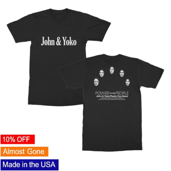 kenny John Lennon Store Merch John And Yoko Power To The People Shirtss