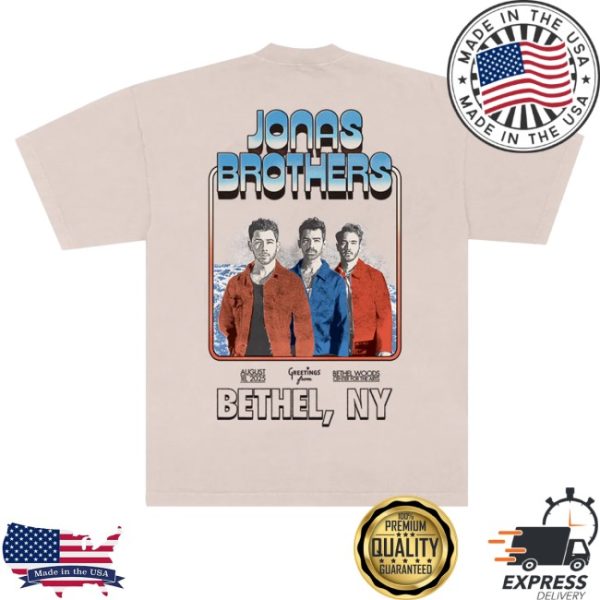 kenny Jonas Brothers Store Merch Greetings From Your Hometown Bethel Ny Tee 1