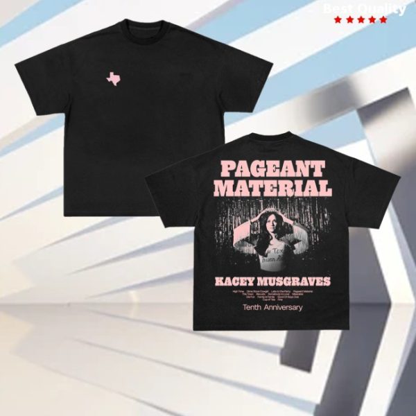 kenny Kacey Musgraves Merch Store Pageant Material 10Th Anniversary Shirtss