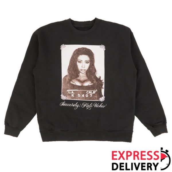 kenny Kali Uchis Merch Sincerely Black Crewneck1