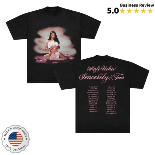 kenny Kali Uchis Merch Store Sincerely Tour Date Back Teess Black