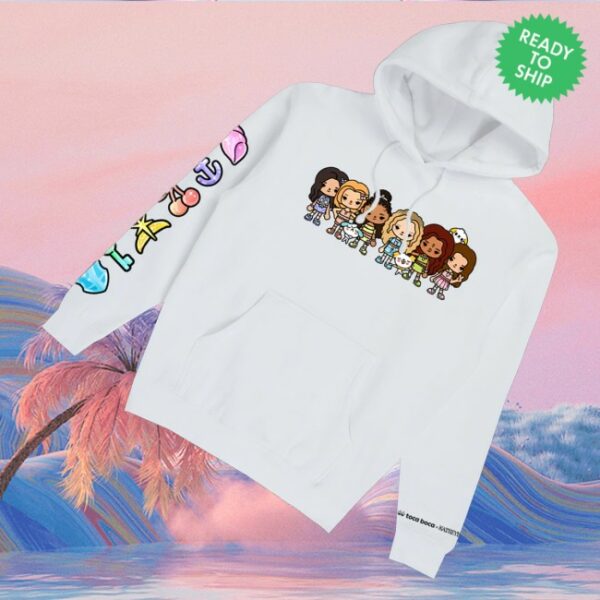 kenny Katseye Merch Katseye X Toca Boca White Hoodie1
