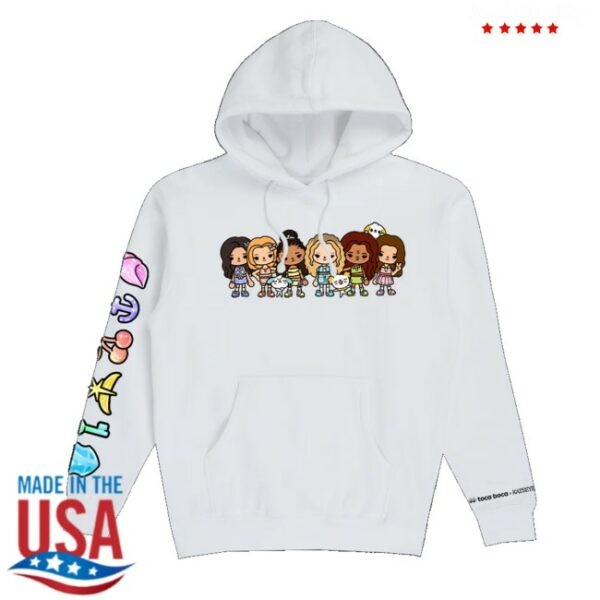 kenny Katseye Merch Store Katseye X Toca Boca White Hoodie