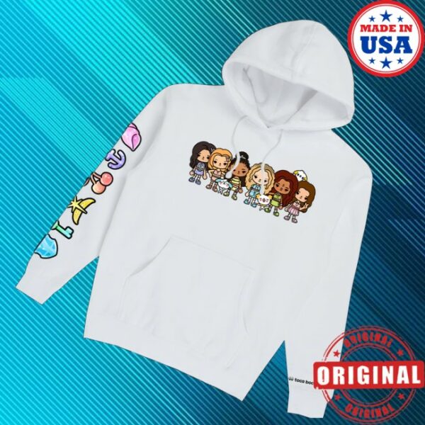 kenny Katseye Merch Store Katseye X Toca Boca White Hoodies