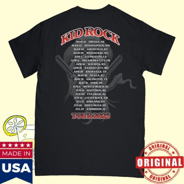 kenny Kid Rock Merch Store Rebel Outlaw Tour Shirtss