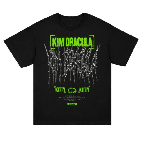 kenny Kim Dracula Store Kitty Kitty Shirt Black
