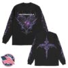 kenny Kim Dracula Store Purple Heart Long Sleeve Black
