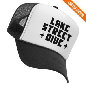 kenny Lake Street Dive Store Merch Black 2025 Logo Trucker Hat0