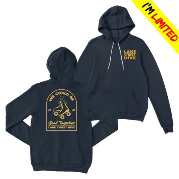 kenny Lake Street Dive Store Merch Navy Roller Skate Hoodie 2025 1