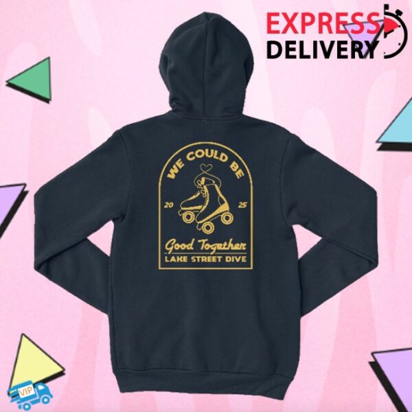 kenny Lake Street Dive Store Merch Navy Roller Skate Hoodie 2025