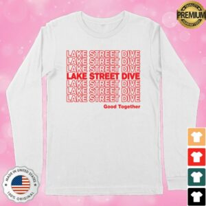 kenny Lake Street Dive Store Merch White Repeating Logo Long Sleeve0 kenny Lake Street Dive Store Merch White Repeating Logo Long Sleeve0