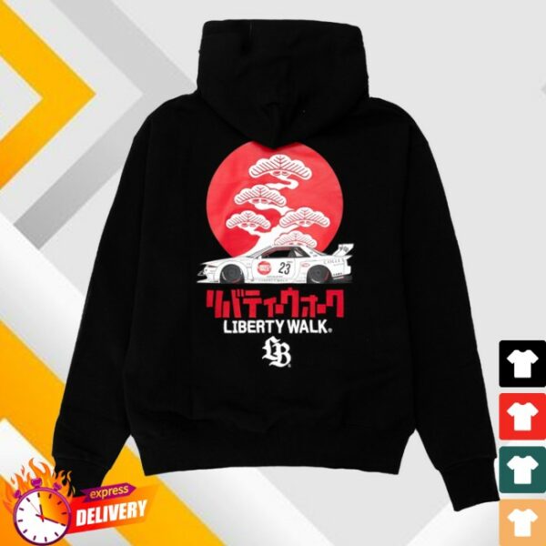 kenny Lbwk Merch Store Bonsai Hinomaru R32 Hoodie Blacks
