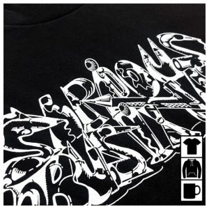 kenny Lo Fi Store Antwan Horfee X Gallery Commune Serious Business Black Shirts kenny Lo Fi Store Antwan Horfee X Gallery Commune Serious Business Black Shirts