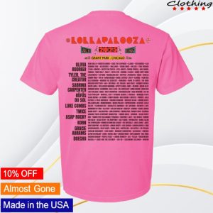 kenny Lollapalooza Merch Store 2025 Poster Lineup Shirts